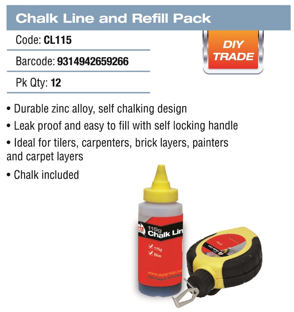 DTA Australia CHALK LINE + REFILL PACK