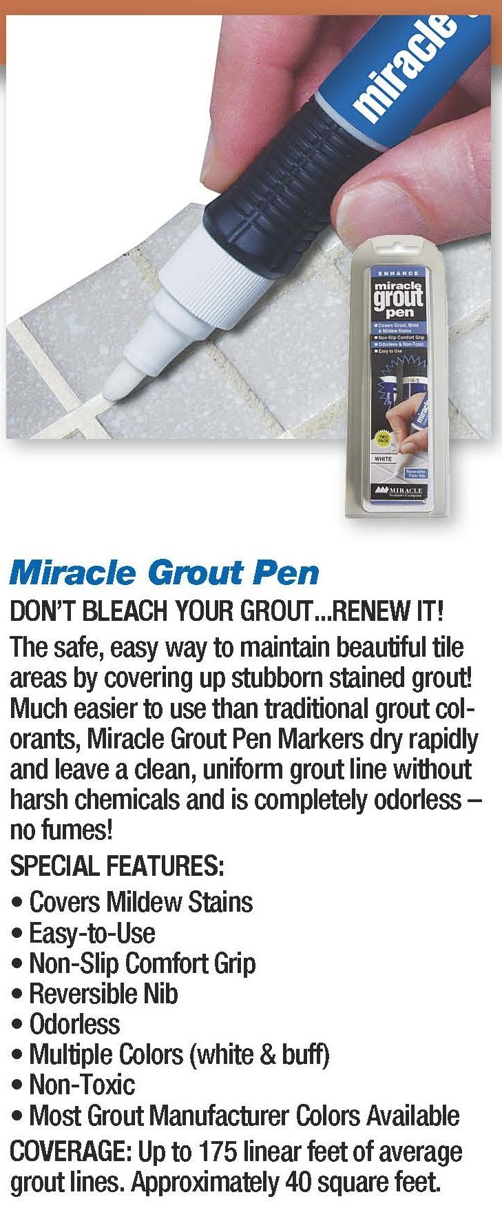 DTA Australia MIRACLE GROUT PEN MIDNIGHT BLACK