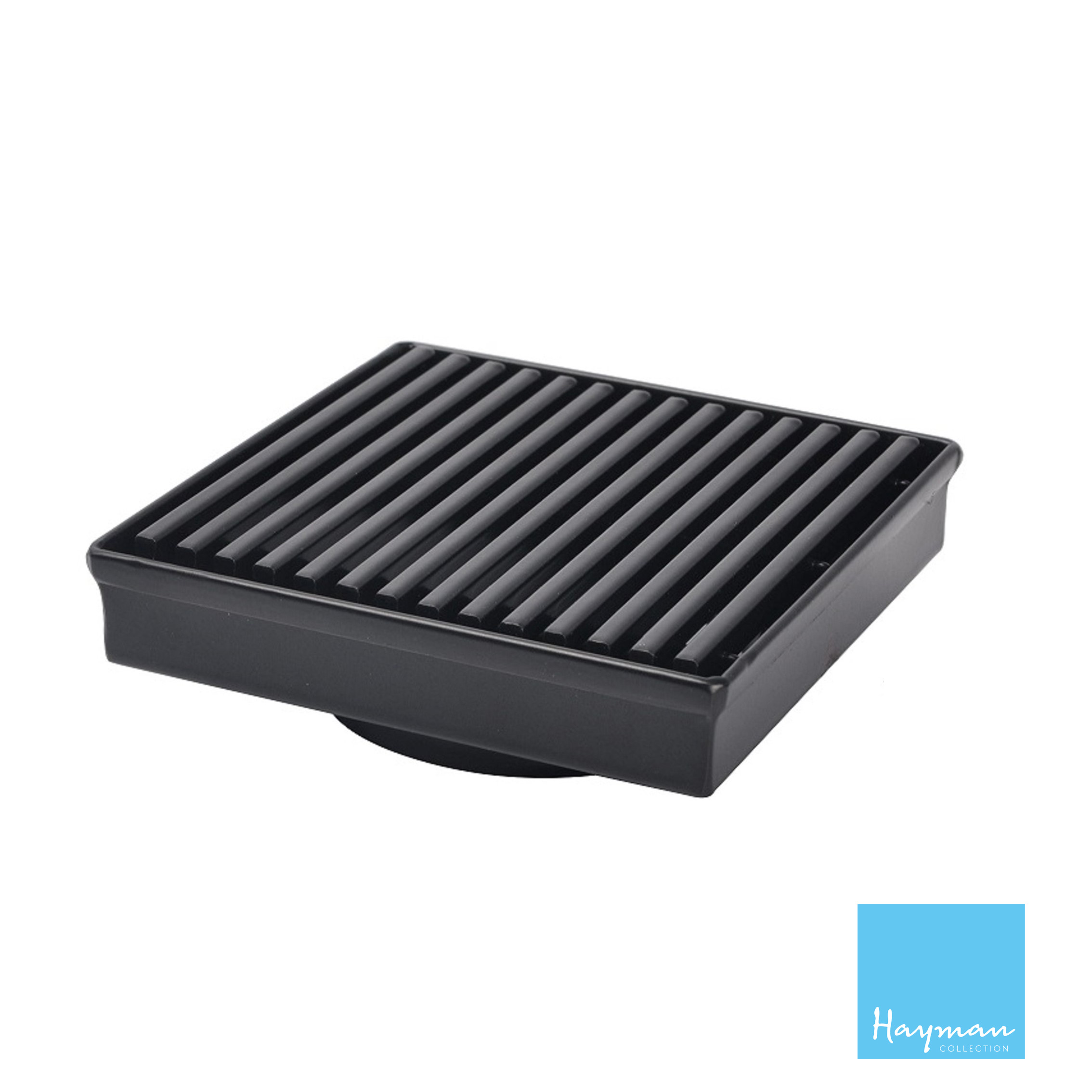 DTA Australia FLOOR DRAIN S STEEL 110x110MM BLACK GRATE COVER